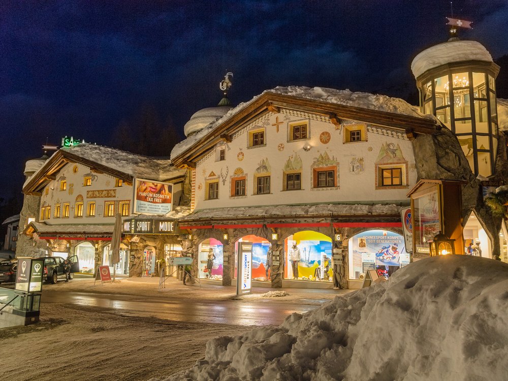 Samnaun Duty-free-Shopping: Standorte Samnaun Duty-free-Shopping: Standorte